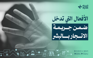الأفعال التي تدخل ضمن جريمة الاتجار بالبشر